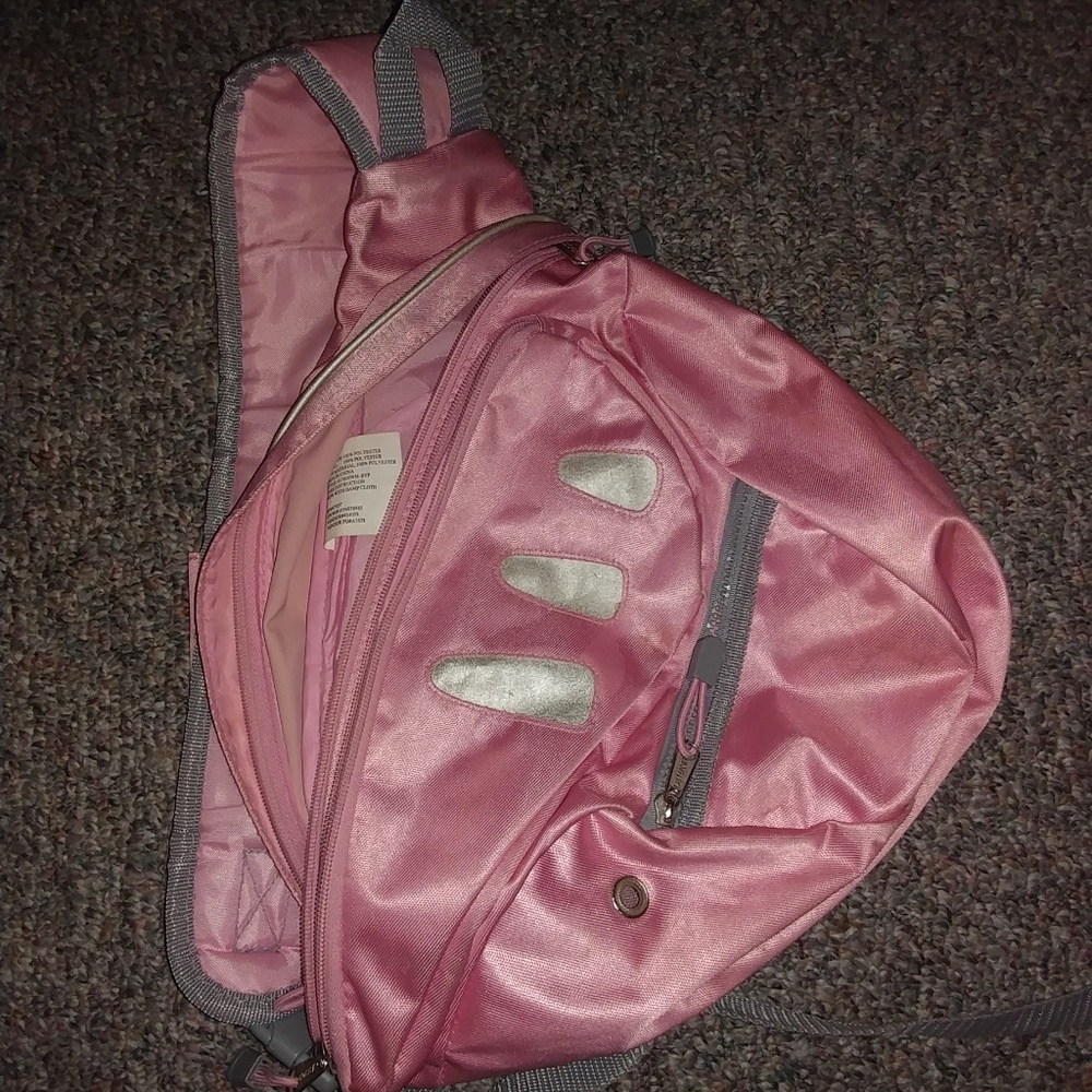 Pink backpack